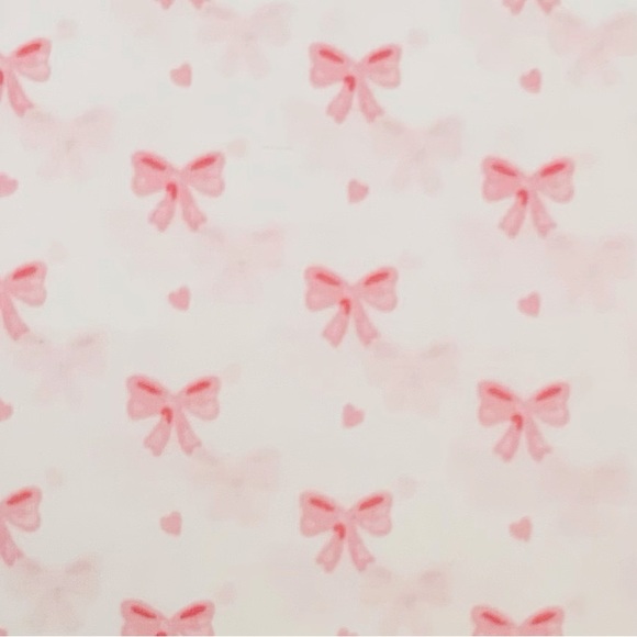 Laura Ashley Heart of Mine Pink Bow Hearts Valentine Sheet Set - Full - Picture 3 of 5